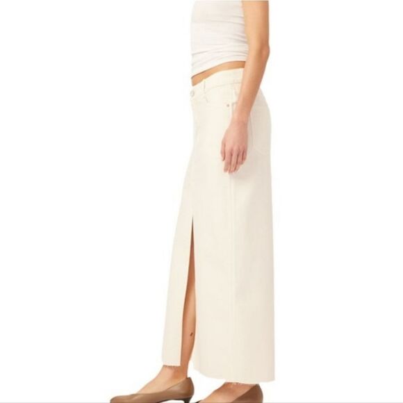 Dl1961 Asra Maxi Skirt ECRU Size 29 Nwt - Picture 2 of 9